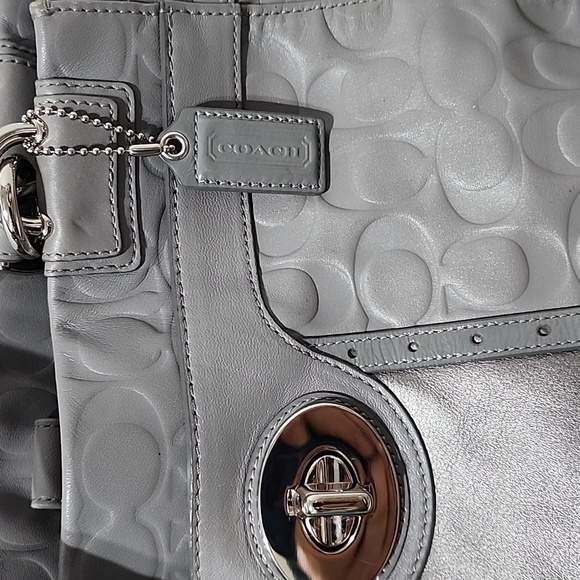 Coach Gray Handbag/Satchel - Picture 2 of 12